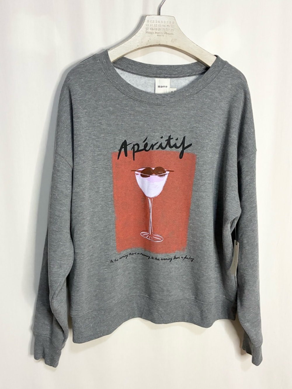 NEW. Anthropologie Graphic Crewneck Sweatshirt. NWT - Picture 5 of 9